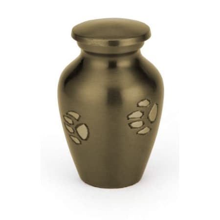 Afs Paw Prints Urn - Minature (Bronze) 600031